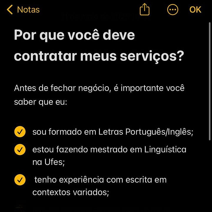 quatro imagens anunciando serviços de revisão de texto