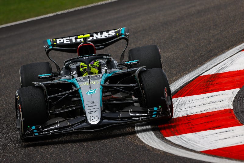 Lewis Hamilton tuvo su mejor actuación de la F1 2024 en el sprint del GP de China