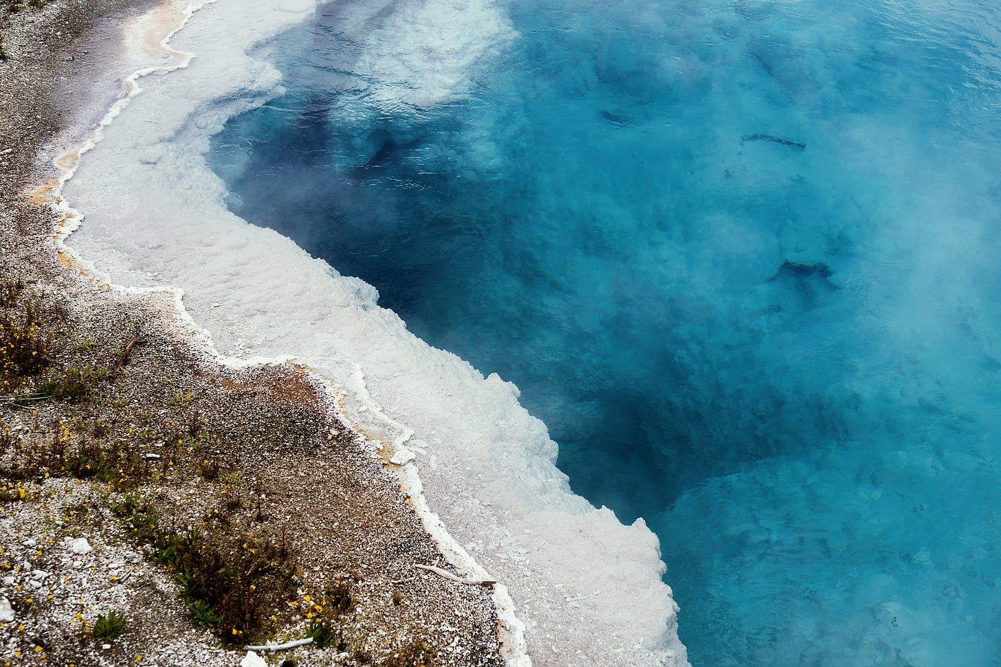 Close-up of one of the volcanic pools in Yellowstone National Park Close-up of one of the volcanic pools in Yellowstone National Park