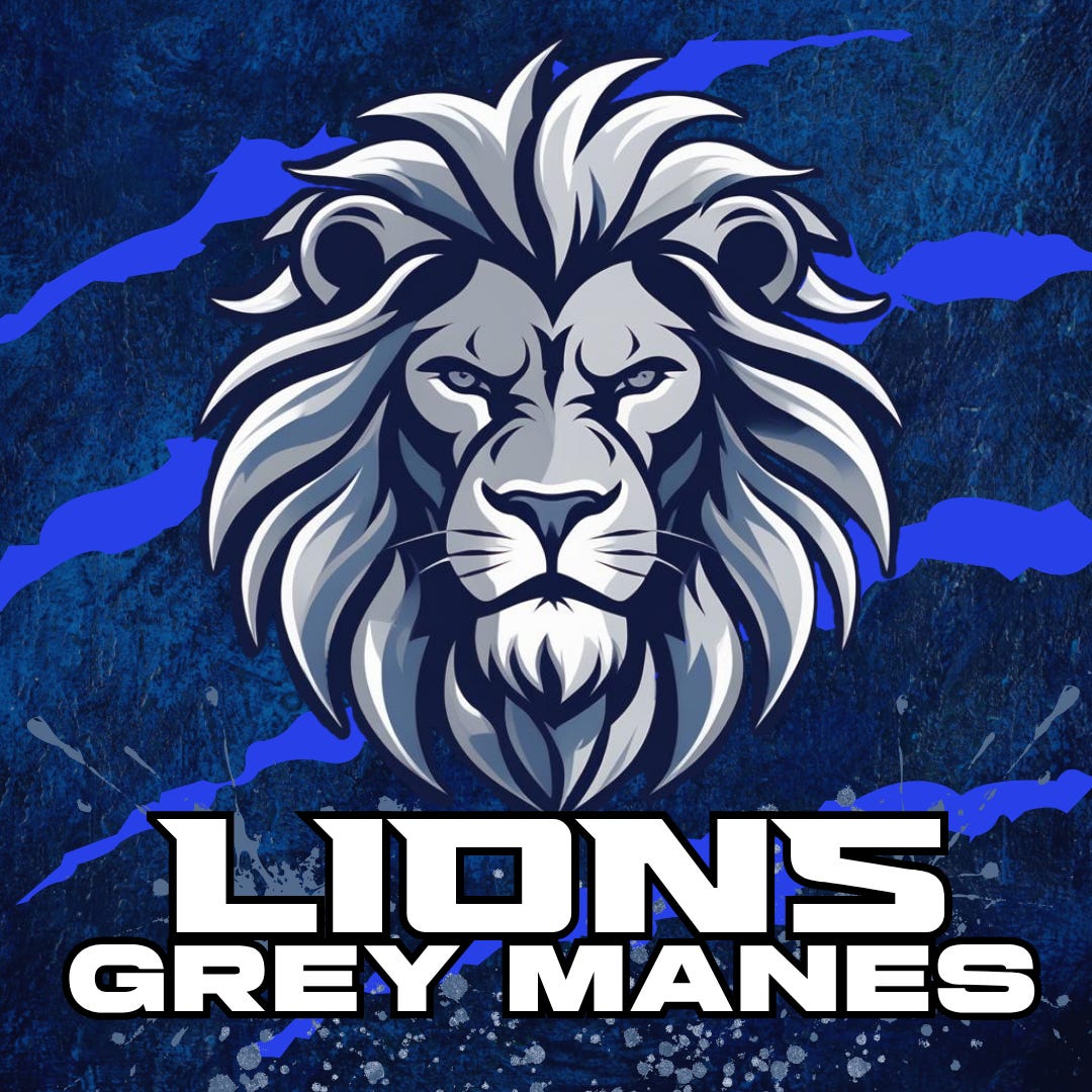 Lions Grey Manes