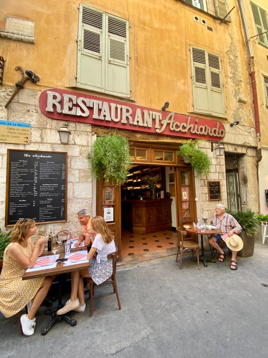 Plates and terraces from Nice's dining scene