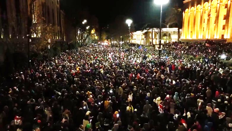 r/europe - Tonight marks one year of uninterrupted protests by the Georgian people against the current pro-Russian regime.