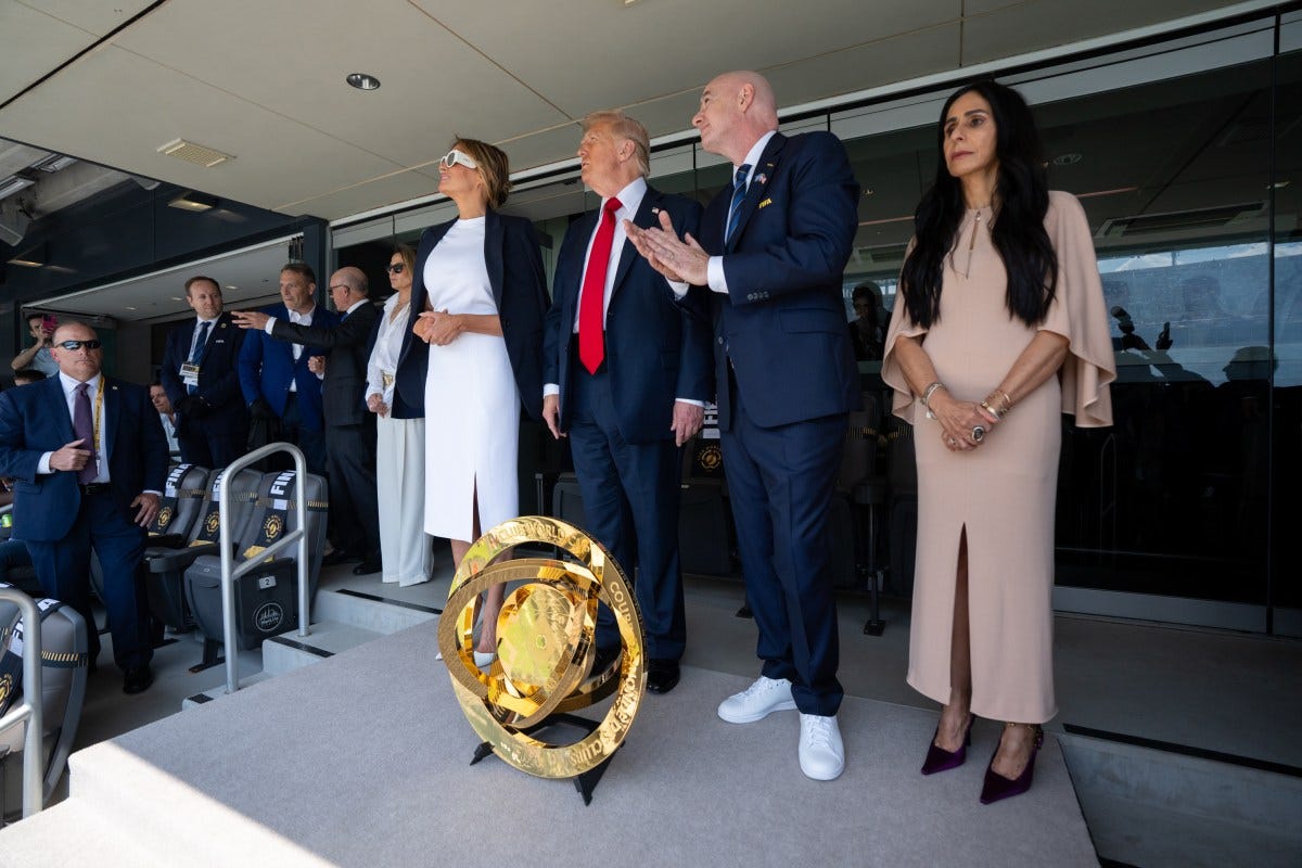 President Donald Trump and First Lady Melania Trump attend the FIFA Club World Cup Final soccer match – The White House President Donald Trump and First Lady Melania Trump attend the FIFA Club World Cup Final soccer match – The White House