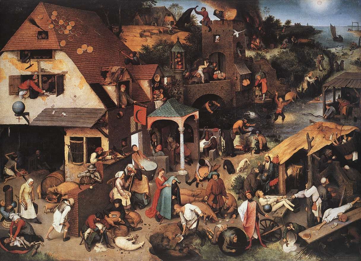Bruegel Netherlandish Proverbs village Bruegel Netherlandish Proverbs village