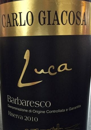 Carlo Giacosa Barbaresco, Luca Carlo Giacosa Barbaresco, Luca