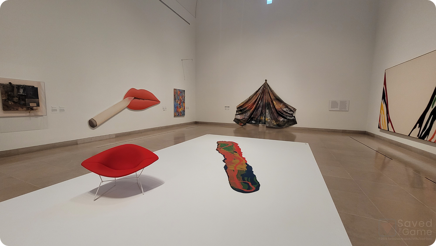A section on the first floor with Contemporary Art