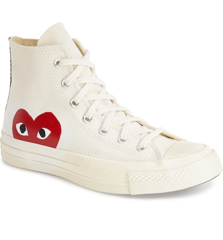 Comme des Garçons PLAY x Converse Chuck Taylor® Hidden Heart High ... Comme des Garçons PLAY x Converse Chuck Taylor® Hidden Heart High ...