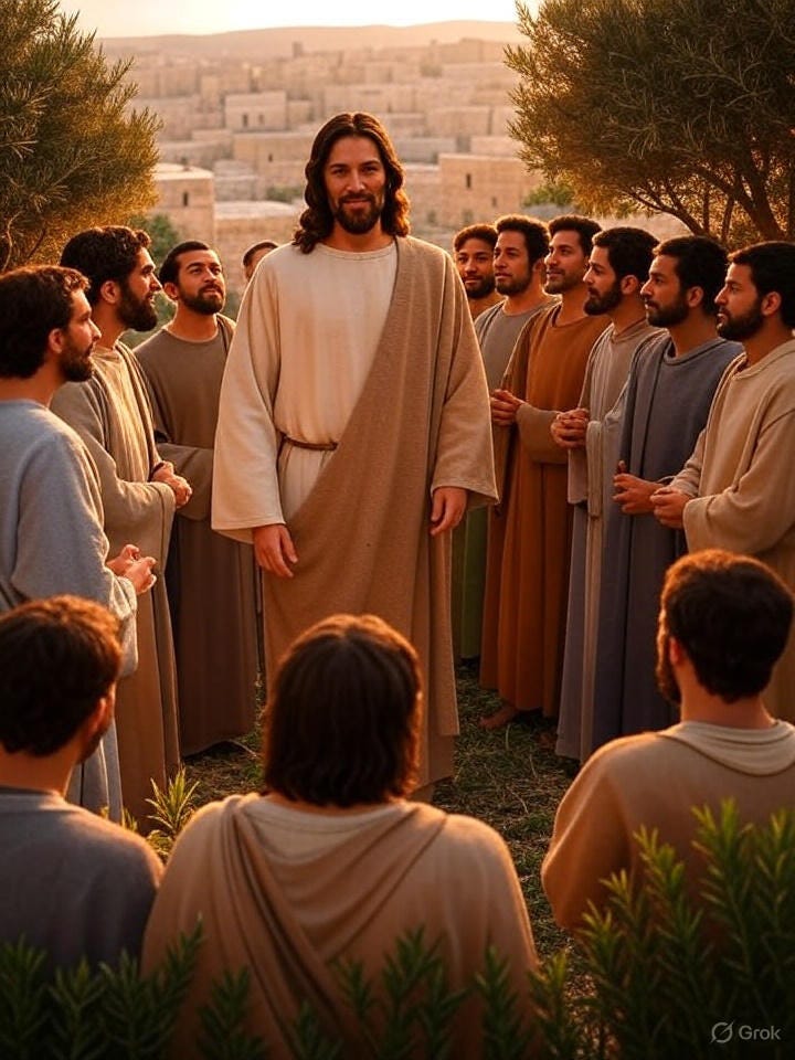 Twelve disciples being sent out