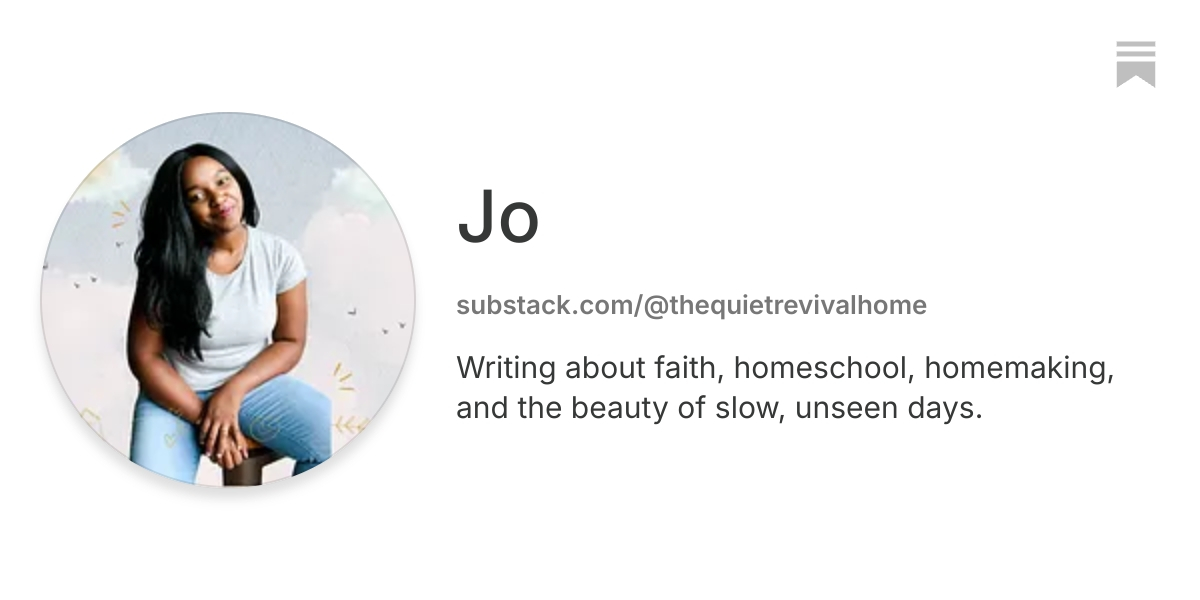 Jo | Substack