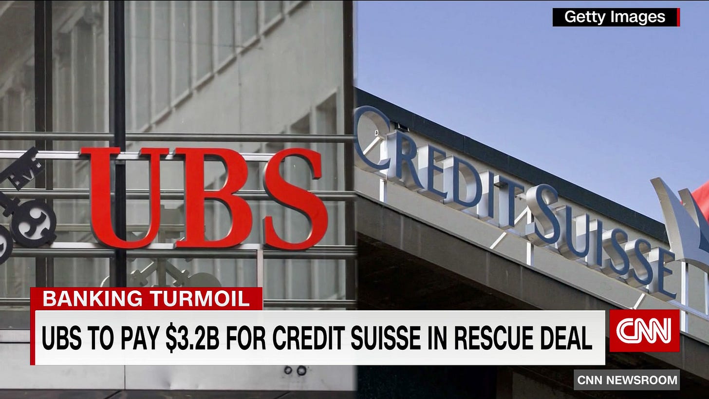 UBS agrees to buy Credit Suisse UBS agrees to buy Credit Suisse