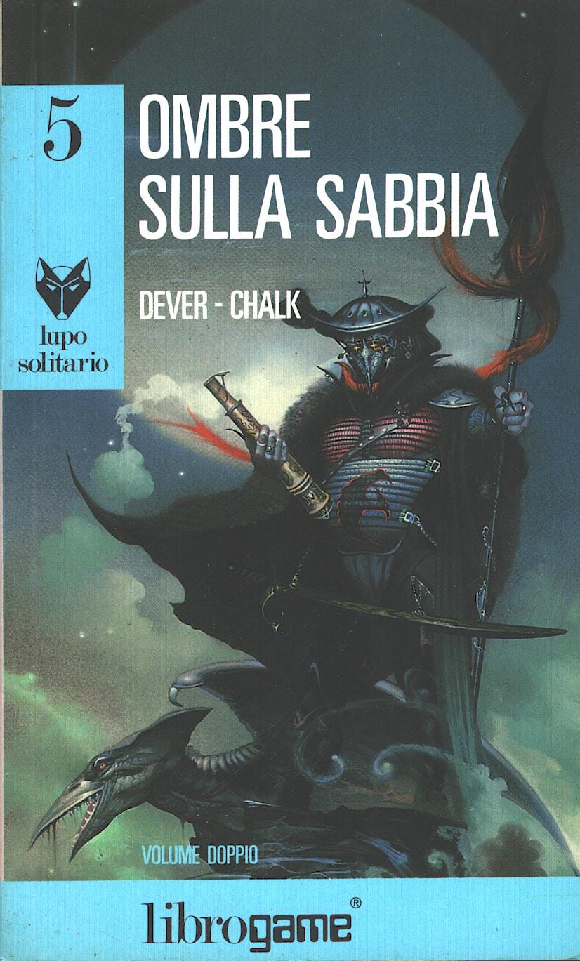 Librogame: Ombre sulla sabbia (Lupo Solitario 5) di Dever e Chalk ed. EL (1995) Librogame: Ombre sulla sabbia (Lupo Solitario 5) di Dever e Chalk ed. EL (1995)