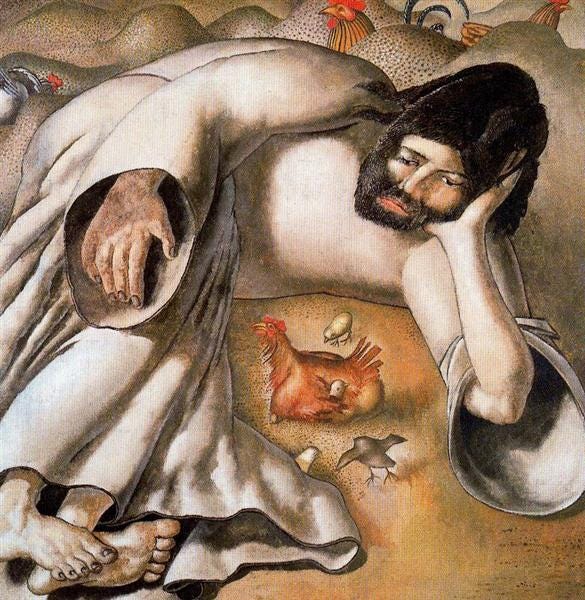 Christ in the Wilderness - The Hen - Stanley Spencer