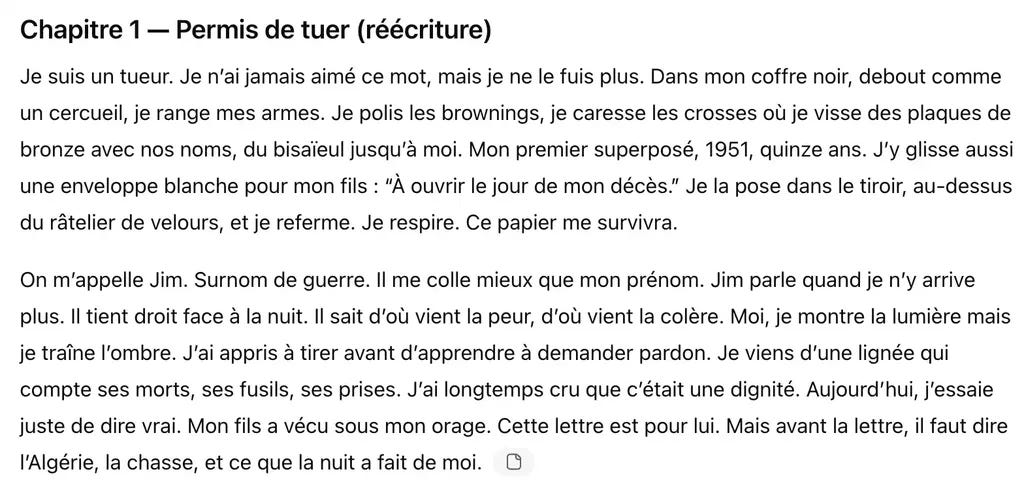 Si ça c’est de la réécriture