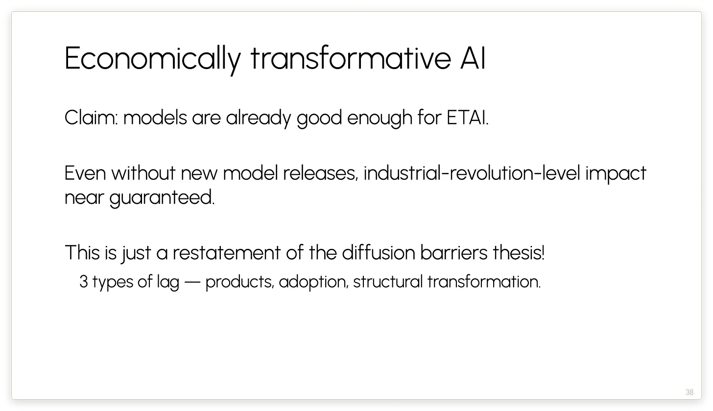 经济变革性 AI