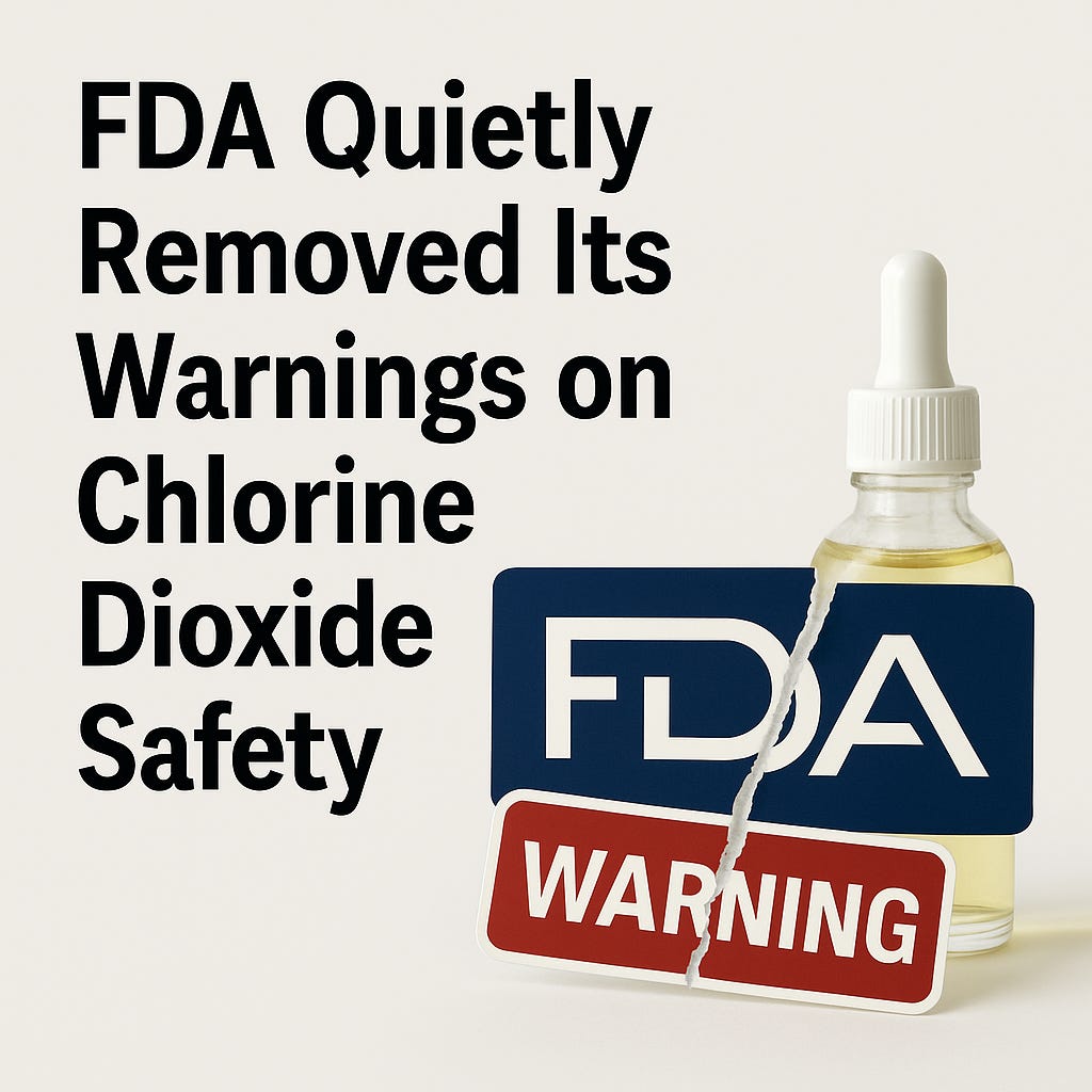 The FDA Quietly Removed Its Warnings on Chlorine Dioxide Safety — A ...