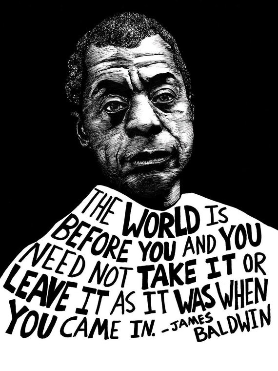 Portrait of James Baldwin - Image 1 of 7