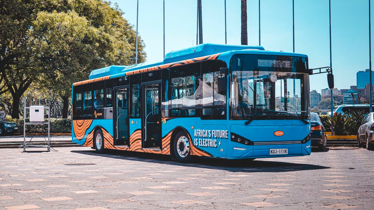 A Roam Rapid bus, designed by Roam. The bus has a range of over 224 miles and can seat up to 90 passengers. A Roam Rapid bus, designed by Roam. The bus has a range of over 224 miles and can seat up to 90 passengers.