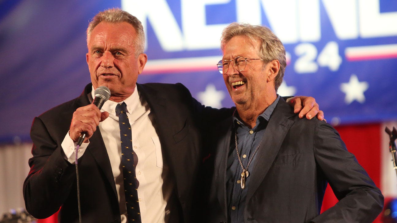 Eric Clapton Raises $2M for Robert F. Kennedy Jr. Campaign – The Hollywood Reporter Eric Clapton Raises $2M for Robert F. Kennedy Jr. Campaign – The Hollywood Reporter