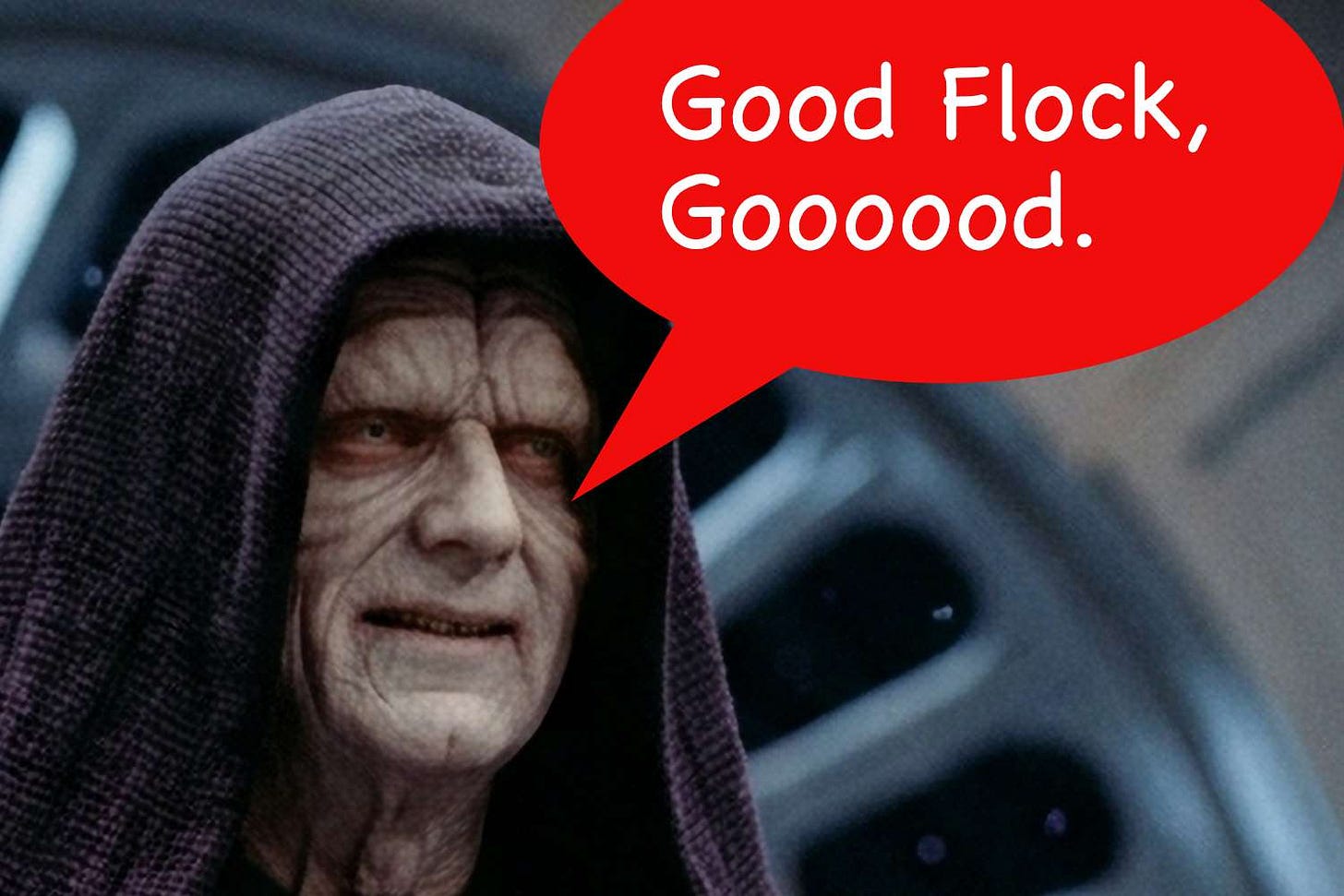 emperor palpatine loves flock — Image via Shutterstock