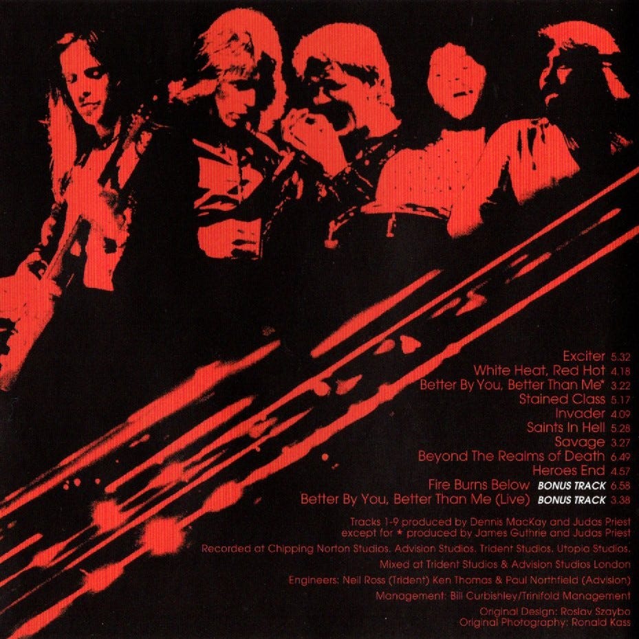 Judas Priest Stained Class uk オリジナル Judas Priest | UK | 1978 | Stained Class | Full Album | NWOBHM