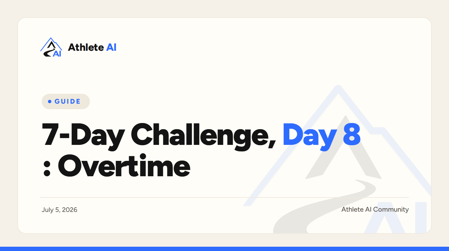 7-Day Challenge, Day 8: Overtime