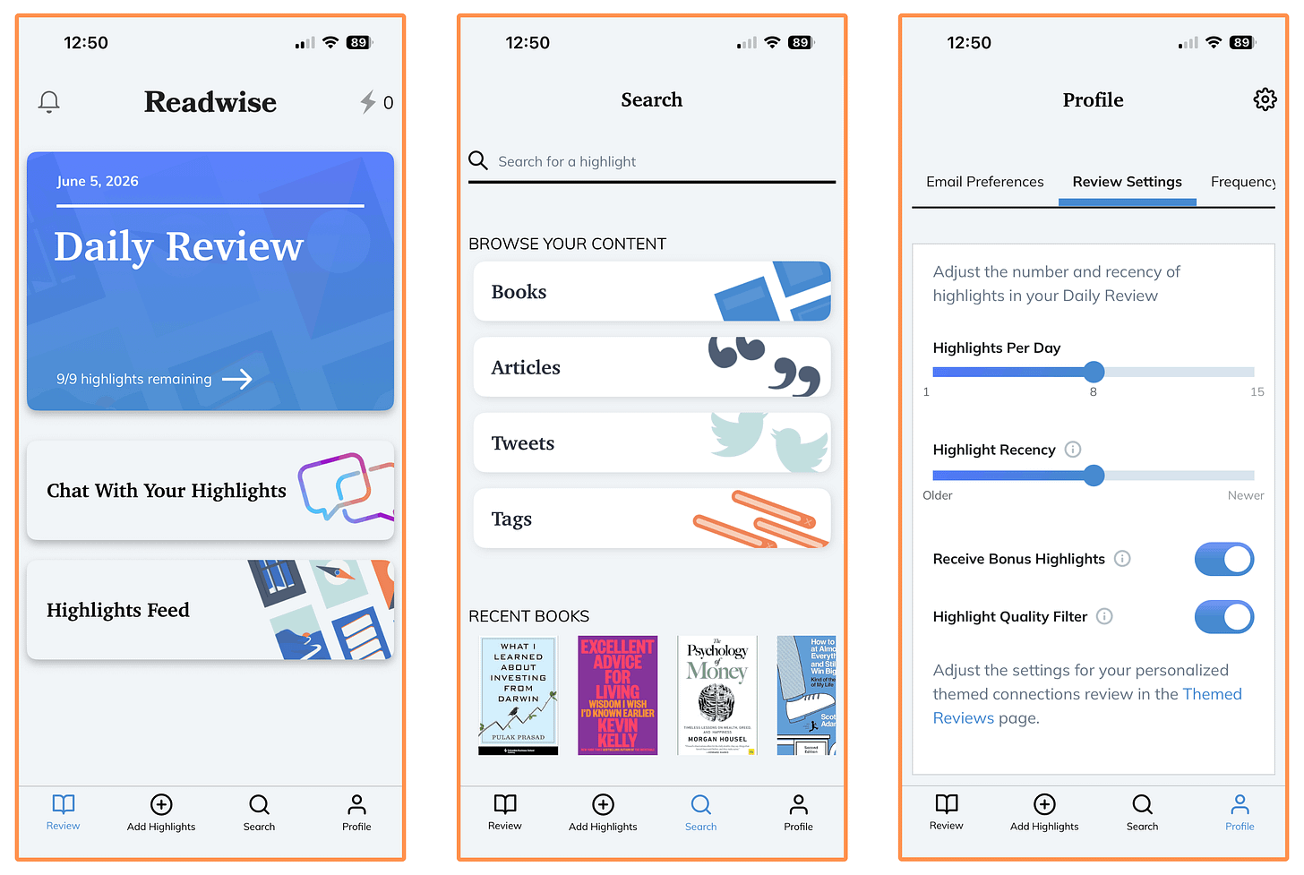 Readwise Mobile App