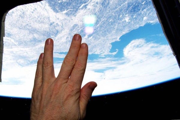 Terry Virts Vulcan salute  | rmrk*st | Remarkist Magazine