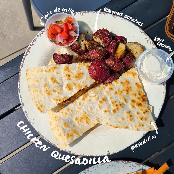 The Collective Cafe Buffalo Chicken Quesadilla