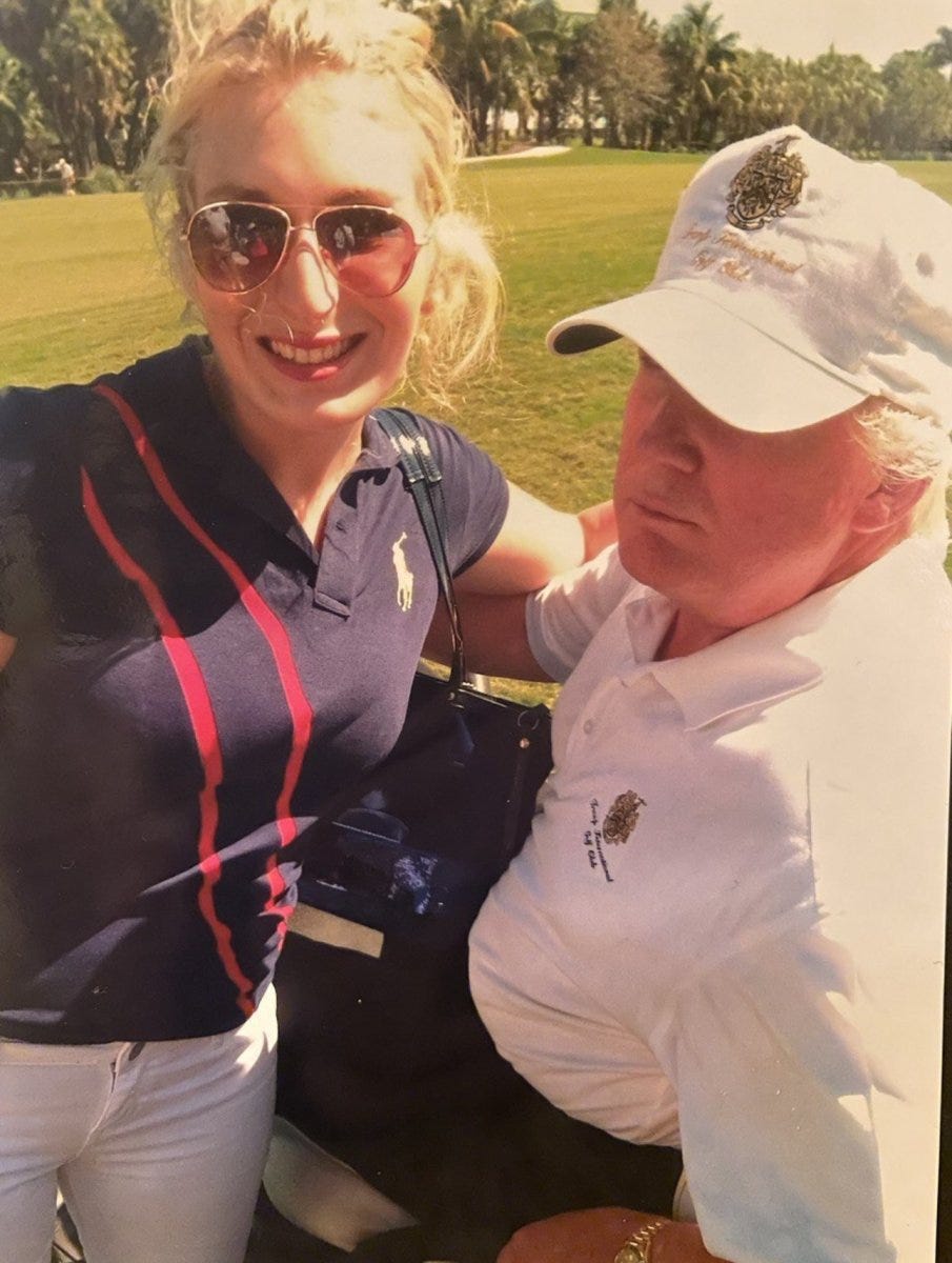 Laura Loomer with Trump at his Doral golf course