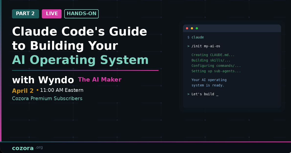 How to Build Your AI Operating System with Claude Code (Live Hands-On ...