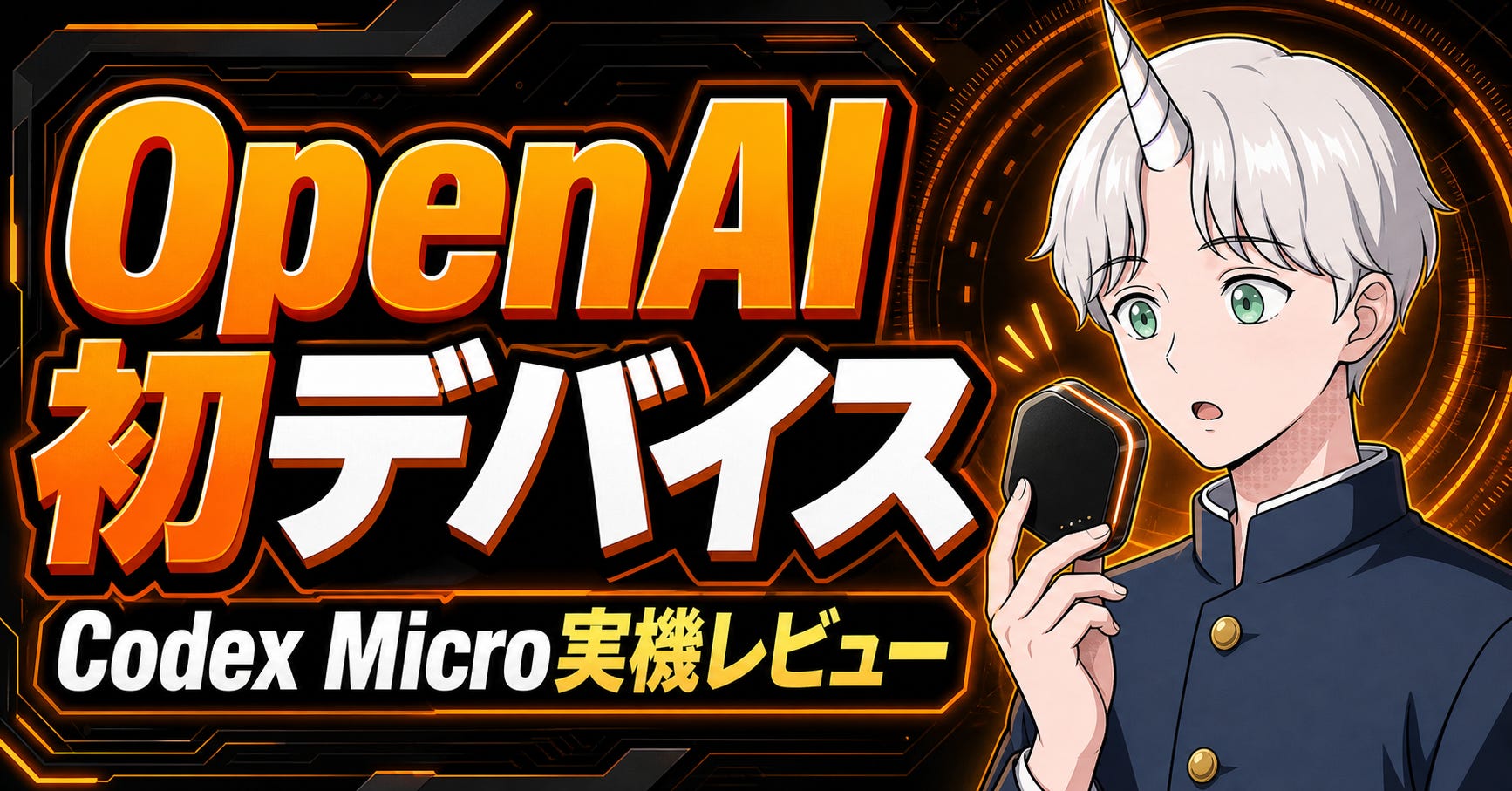 ハイド@プロフ必読 OpenAI初デバイスCodex Micro実機レビュー。買いなのか？ - by Fujin