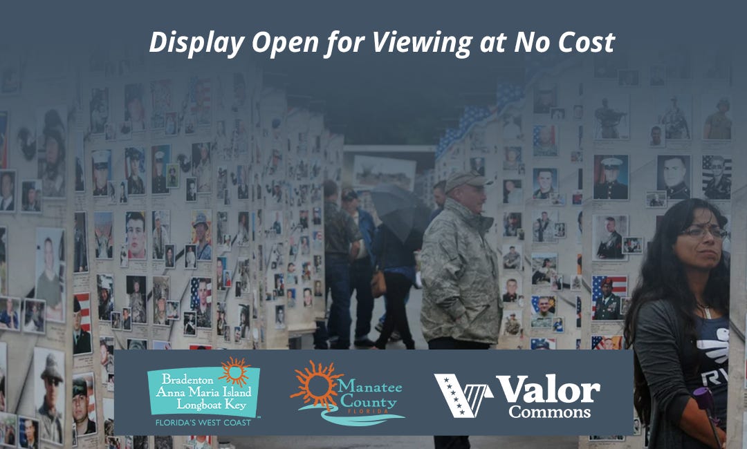Remembering Our Fallen Exhibit to Visit Bradenton Riverwalk Memorial Day Weekend