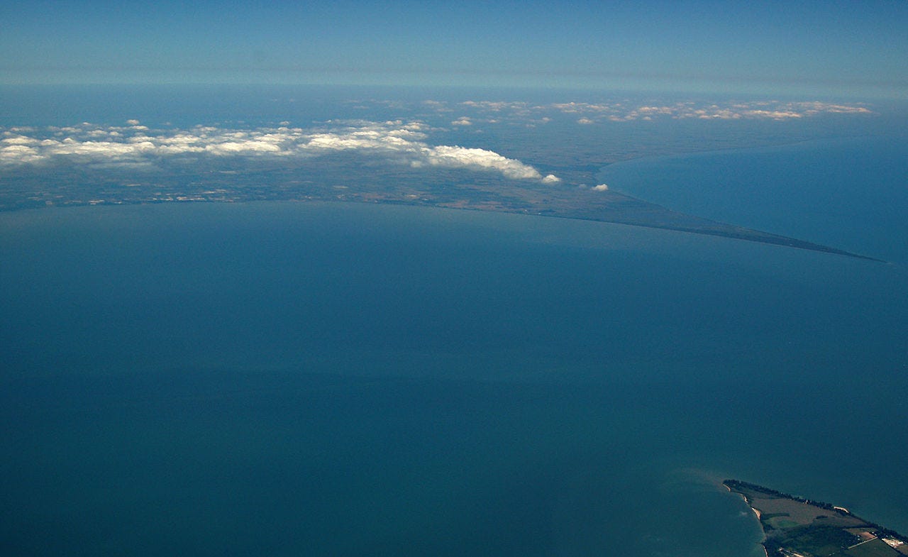 Point Pelee and the tip of Pelee Island Point Pelee and the tip of Pelee Island