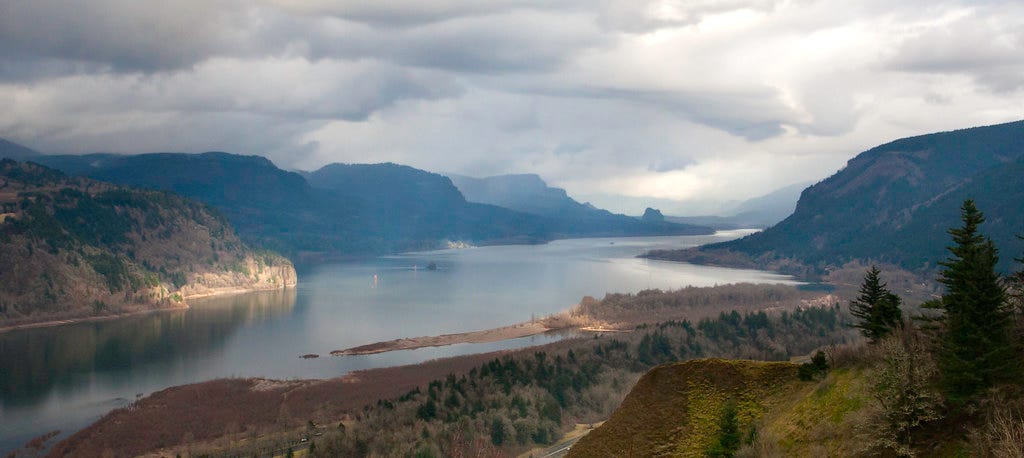 Columbia Gorge in February Columbia Gorge in February