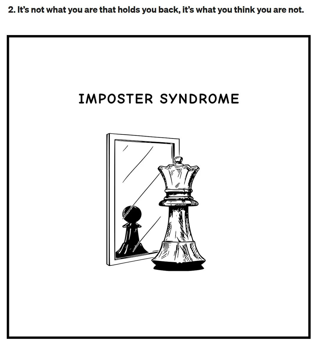 Infografía sobre el síndrome del impostor