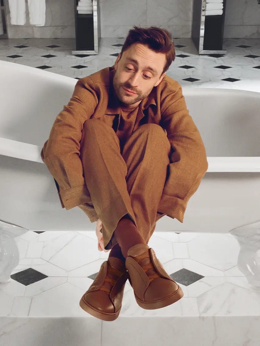 Kieran Culkin para a ZEGNA: 232 Community | ZEGNA