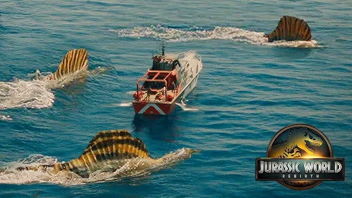 SPINOSAURUS PACK HUNT?! Jurassic World Rebirth First Dinosaur Images  Analysed