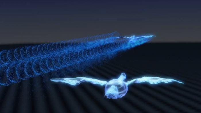 The fello’fly concept allows a follower aircraft to retrieve the energy lost by the wake of a leader aircraft by flying in the smooth updraft of air it creates