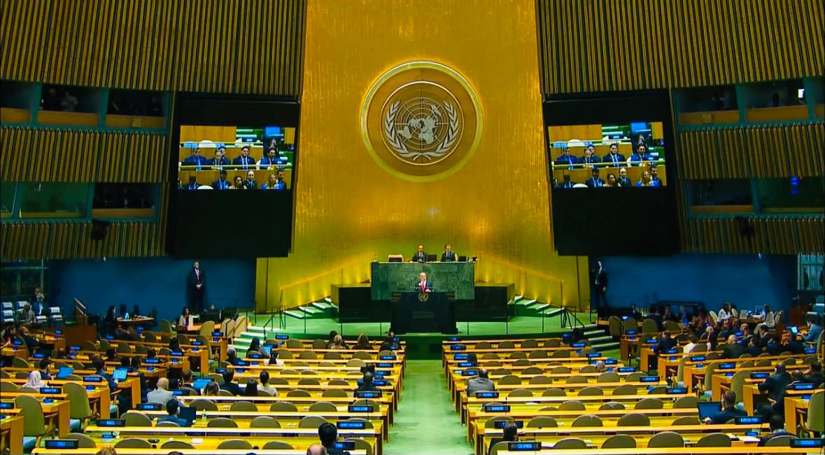 🎥 Let me show you every angle of nearly everyone in the UN walking out on Benjamin Netanyahu today.