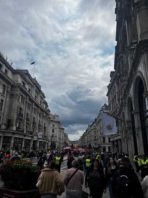 The 'Tax the Rich' protest continues through London