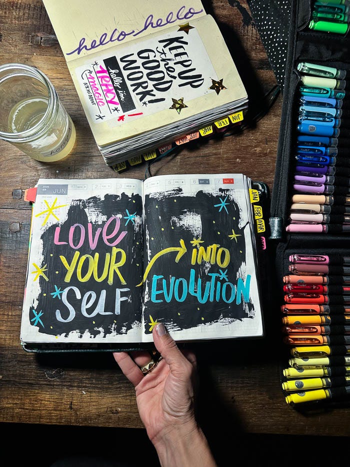 Love Yourself Into Evolution- Tracy Benjamin of Shutterbean + The Handwriting Club