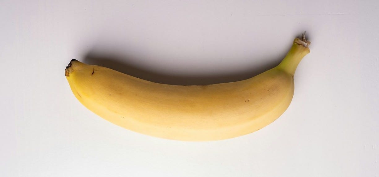 yellow banana fruit