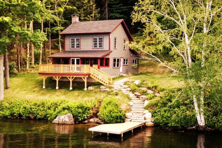 Our cottage is very secluded. The only neighbors you'll hear are the loons.