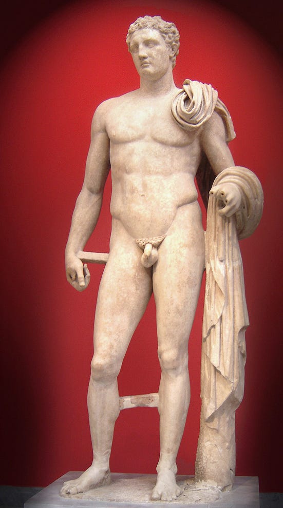 Hermes, possibly by Lysippos, National Archaeological Museum, Athens Hermes, possibly by Lysippos, National Archaeological Museum, Athens