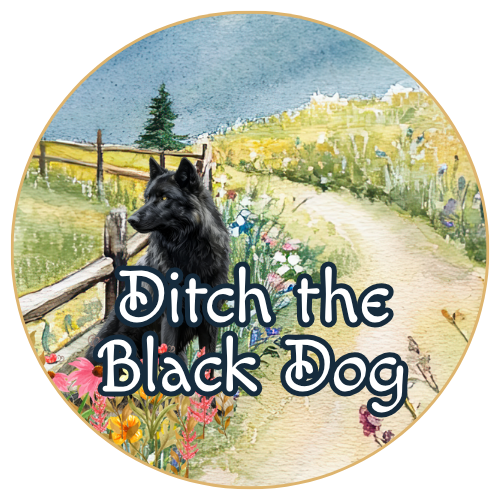 Ditch the Black Dog of Depression 🐺 logo