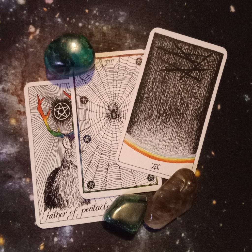 A Message From the Universe ~ Ratrace and Burnout, Wild Unknown Tarot Cards A Message From the Universe ~ Ratrace and Burnout, Wild Unknown Tarot Cards