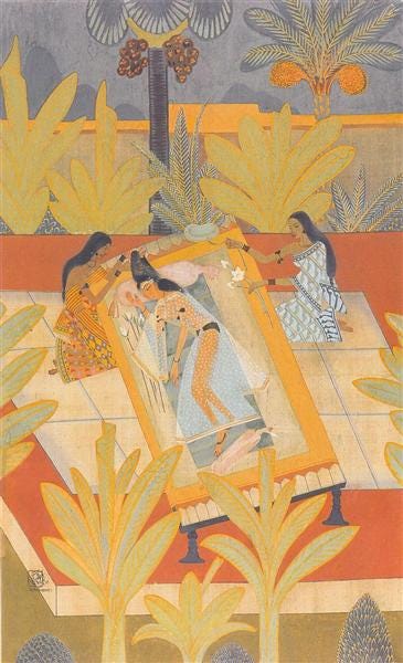 Radha's Viraha, 1936 - Nandalal Bose