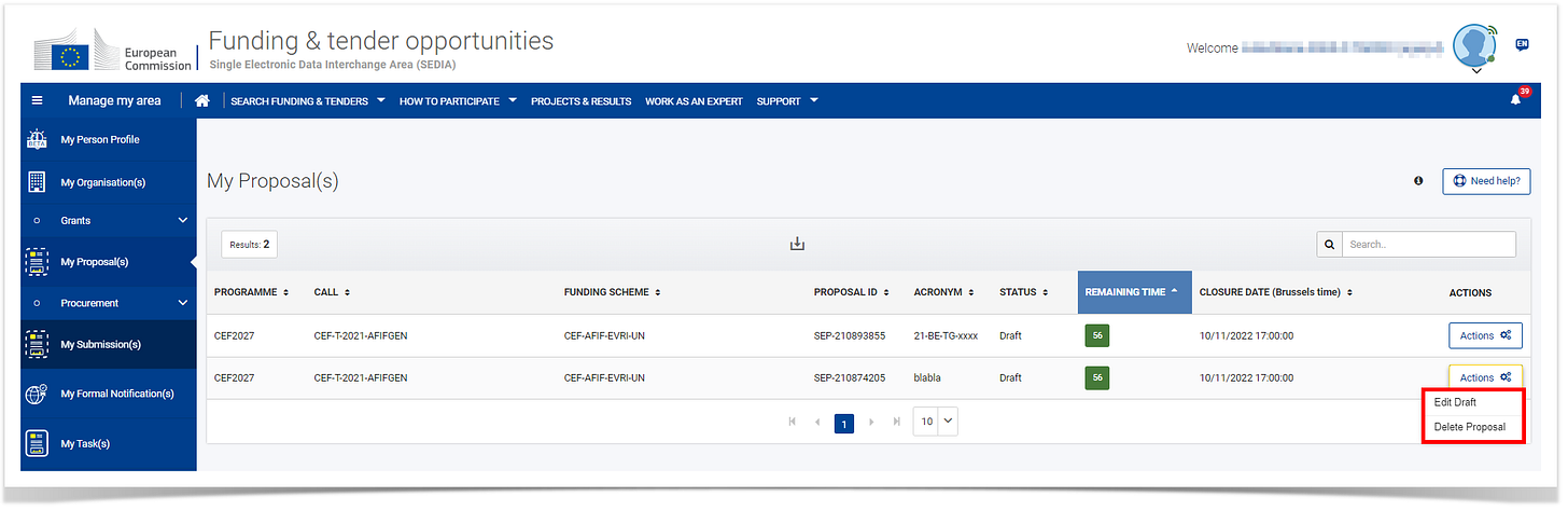 Proposal forms - IT How To - Funding Tenders Opportunities