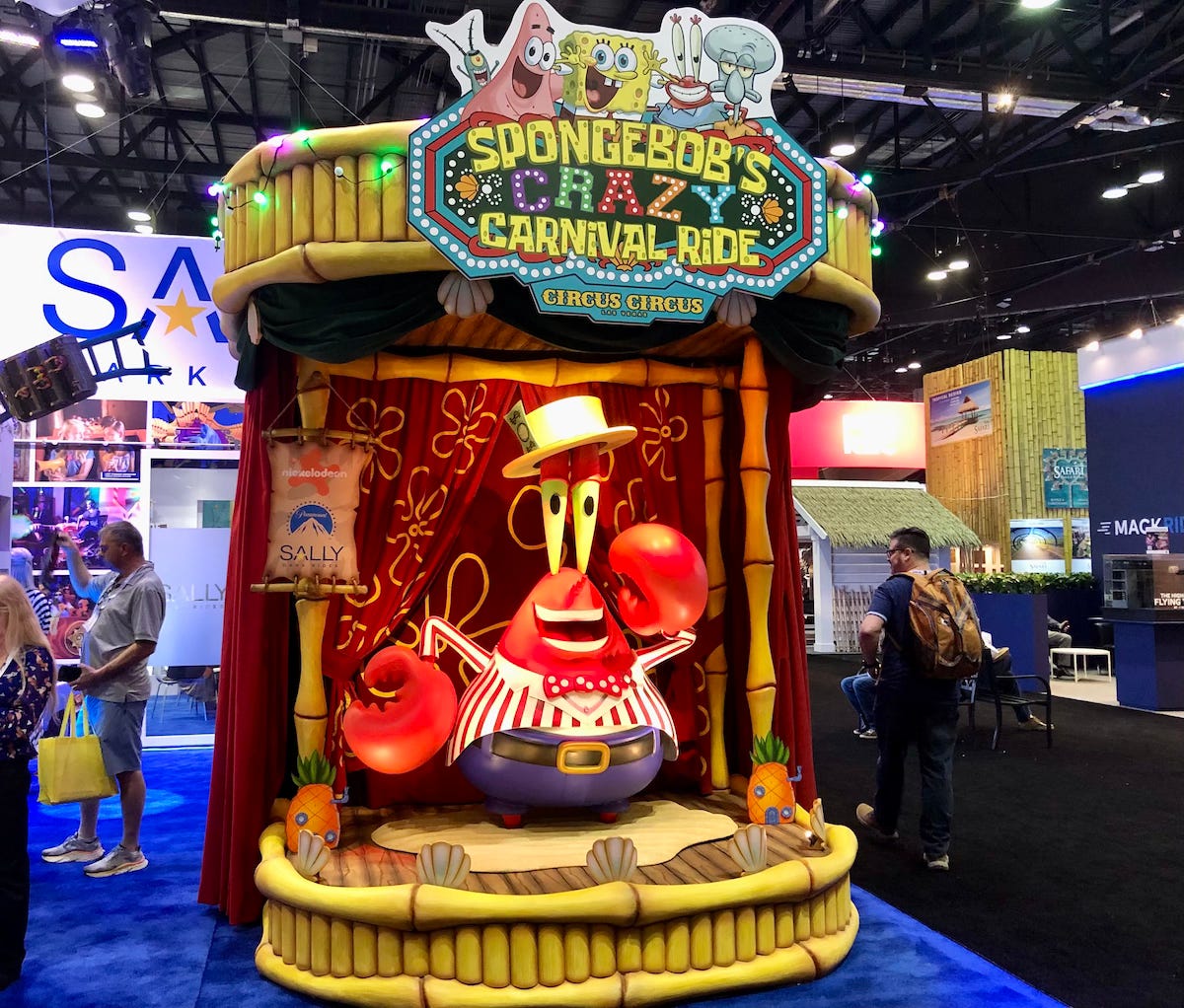 SpongeBob ride animatronic