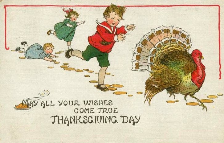 Vintage and antique Thanksgiving postcards from the early 1900s (8)